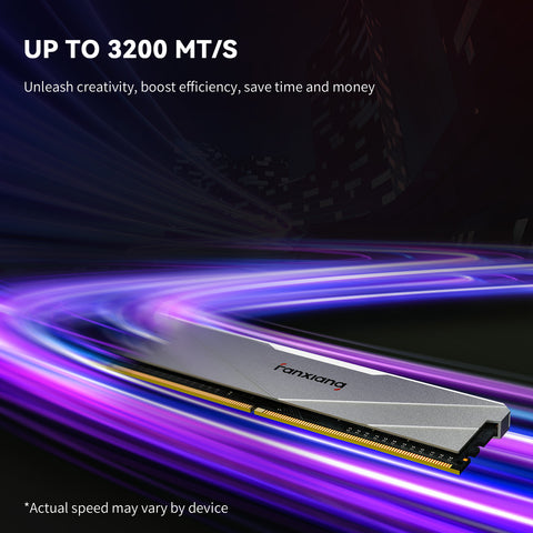 fanxiang DDR4 RAM 16GB (2x8GB) 3200MT/s Desktop Computer Memory,XMP 2.0 Overclockable Memory Module for AMD & Intel Platforms - for Gaming, Streaming, and Professional Work