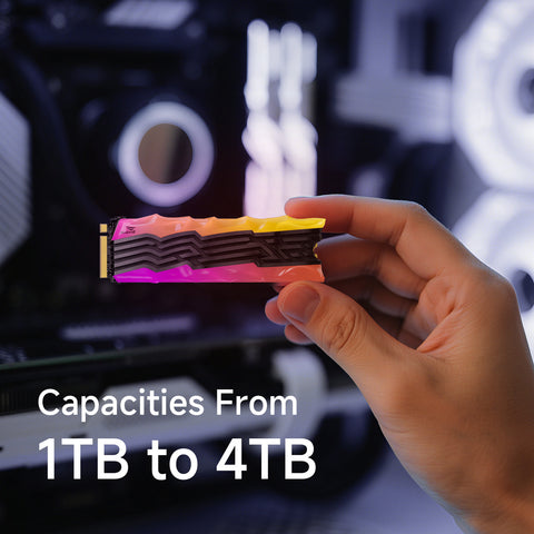 fanxiang S790R  NVMe M.2 SSD PCIe 4.0 x4, Internal Solid State Drive with RGB Heatsink, Up to 7450MB/s, 3D NAND TLC, PS5 Compatible, Ideal for Gaming, Creators & Professionals