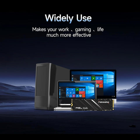 fanxiang S501Q SSD 1TB PCle 3.0x4 Internal Solid State Drive, NVMe M.2 2280 Internal Solid State Drive, SLC Cache 3D NAND Up to 3600MB/s for Laptop and PC Desktops