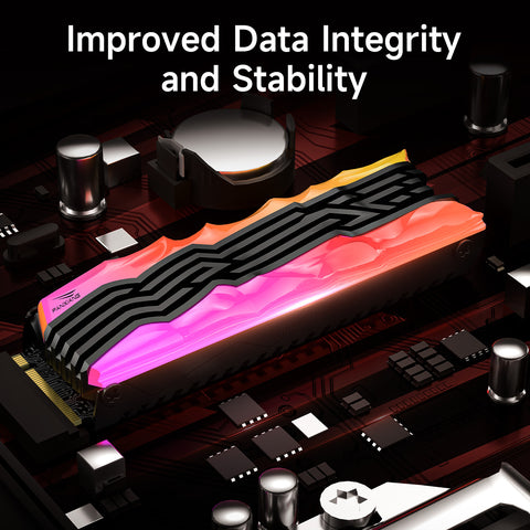 fanxiang S790R  NVMe M.2 SSD PCIe 4.0 x4, Internal Solid State Drive with RGB Heatsink, Up to 7450MB/s, 3D NAND TLC, PS5 Compatible, Ideal for Gaming, Creators & Professionals
