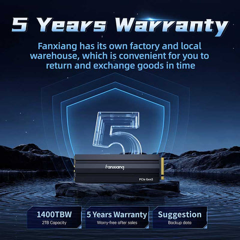 FanXiang S900 Pro PCIe 5.0 NVMe M.2 内蔵 SSD 